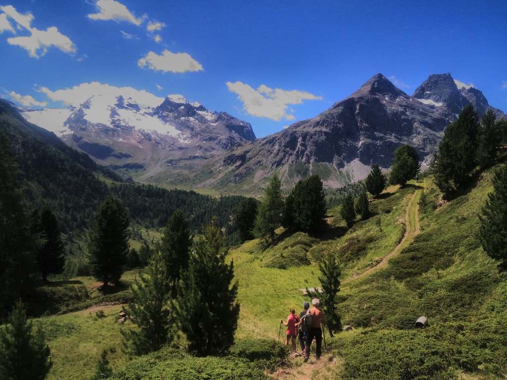 Un sentiero di montagna in Alta Valtellina