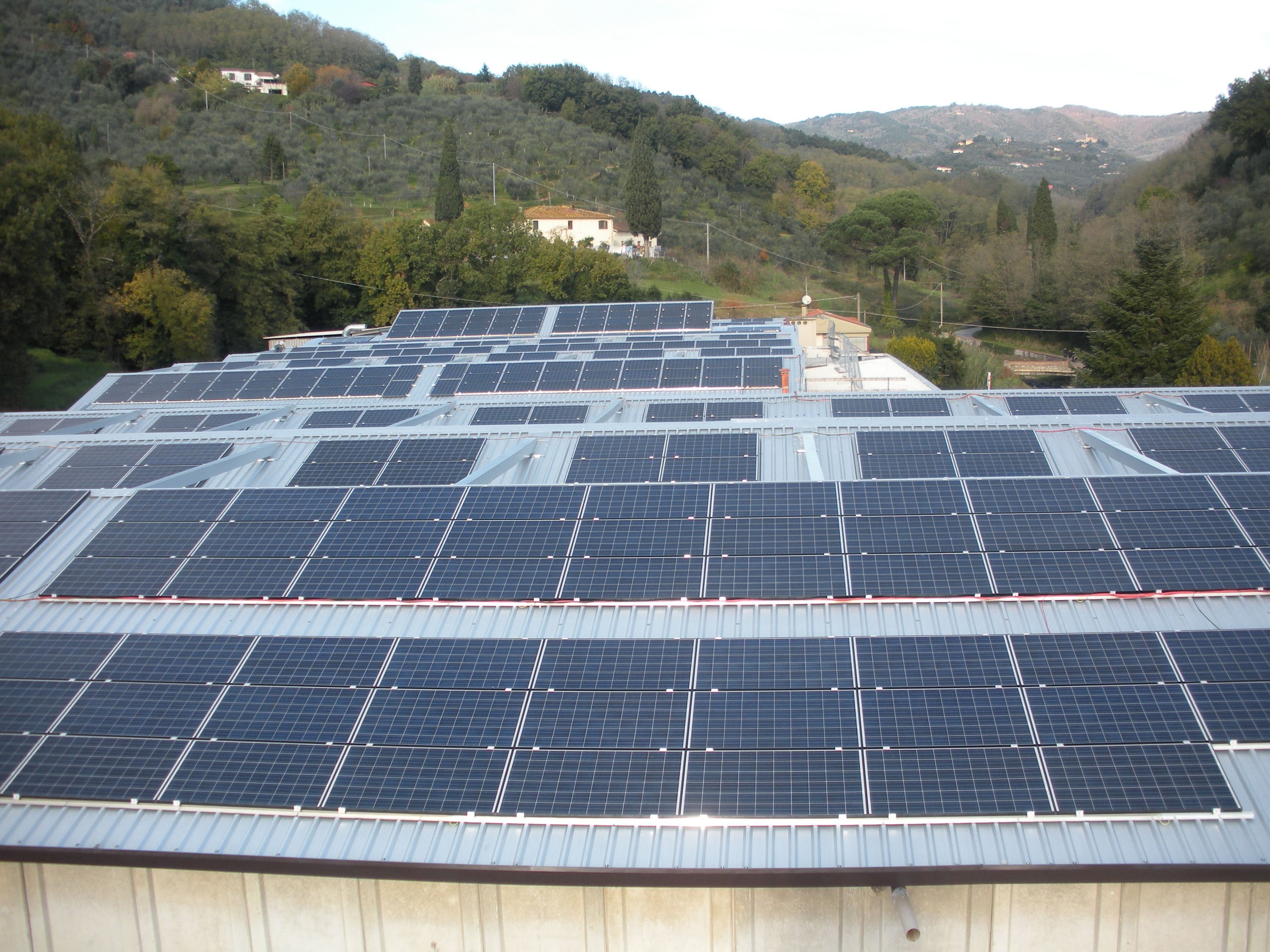 L'impianto fotovoltaico di Cinelli Piume e Piumini