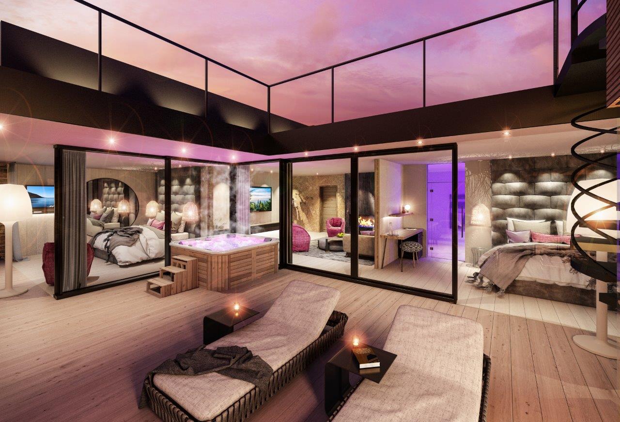 Quellenhof Luxury Resort Lazise, rendering della Penthouse Suite
