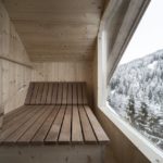 La sauna della Penthouse del Rosa Alpina