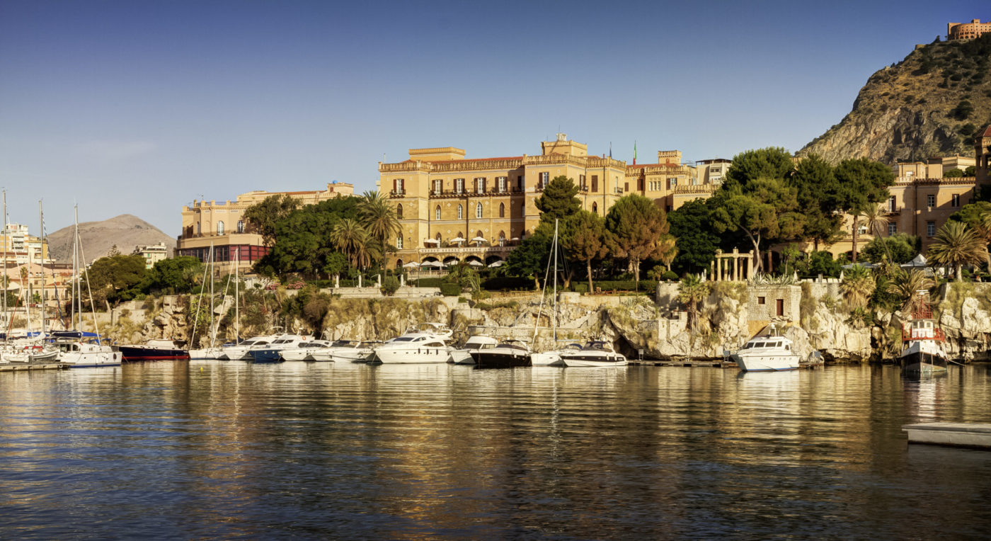 Una veduta del Grand Hotel Villa Igiea Palermo acquisito da Rocco Forte Hotels