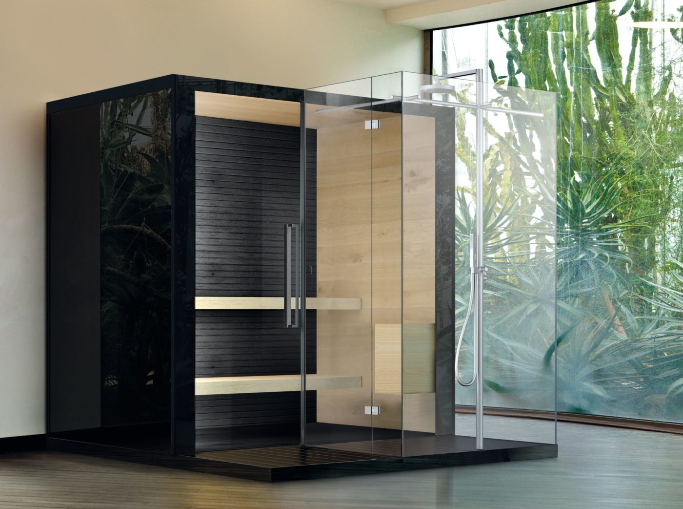 Nirvana combi 2, sauna e doccia in un'unica soluzione