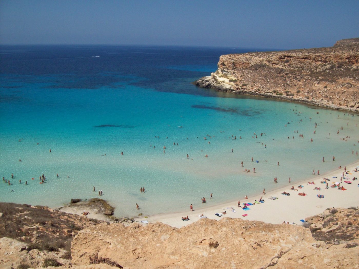 La spiaggia Isola dei conigli di Lampedusa